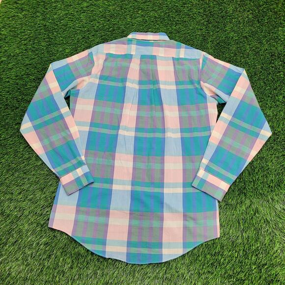 Vintage 80s LEE Western Hippie Shirt S/M 20x30 Plaid Snap USA - Picture 2 of 10